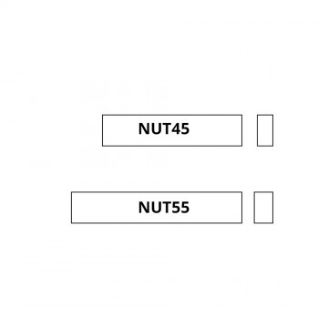 Bone Nut / Cejuela de Hueso en Bruto 45mm