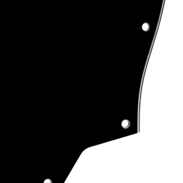 Pickguard para Jaguar 3ply Negro Virgen