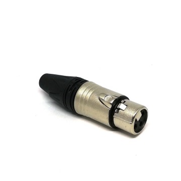 Plug XLR Negro Hembra