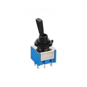 Interruptor de palanca 3 posiciones Negro ON-ON-ON