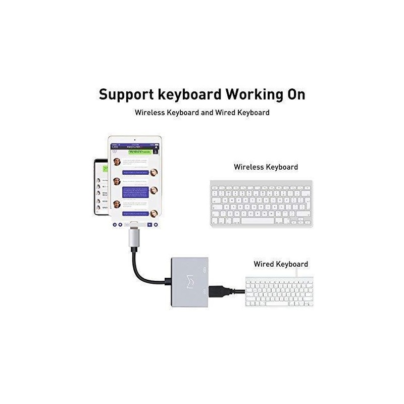 Cable Adaptador USB 2.0 Interfaz Audio OTG
