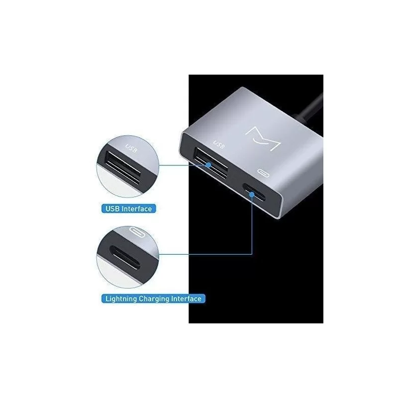 Cable Adaptador USB 2.0 Interfaz Audio OTG