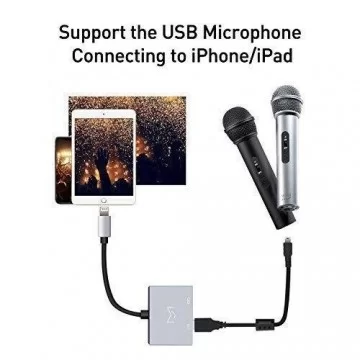 Cable Adaptador USB 2.0 Interfaz Audio OTG