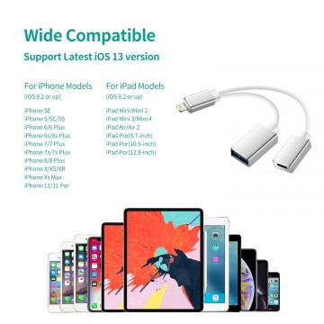 Cable Adaptador USB Extensión OTG