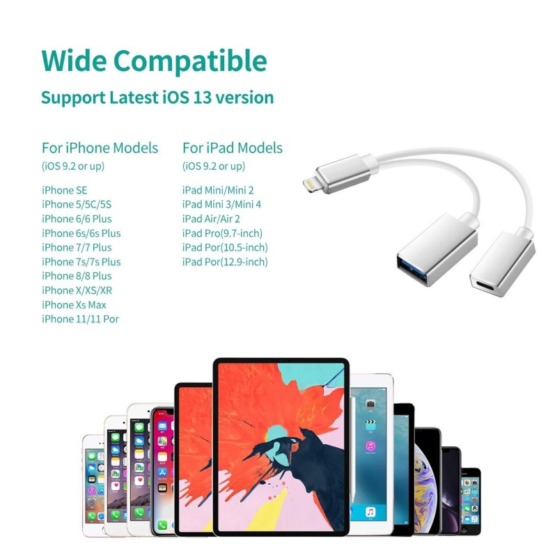 Cable Adaptador USB Extensión OTG