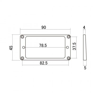 Mounting Ring Angulado para mastil Crema