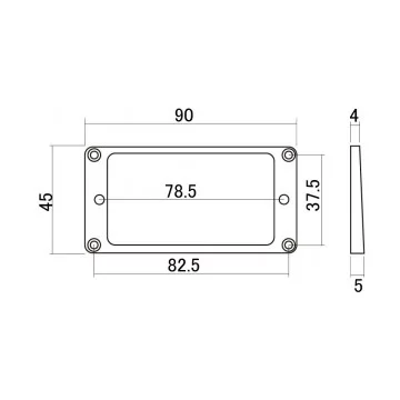 Mounting Ring Angulado para mastil Crema