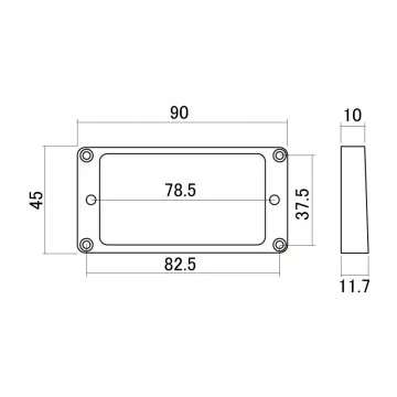Mounting Ring Angulado para puente Crema