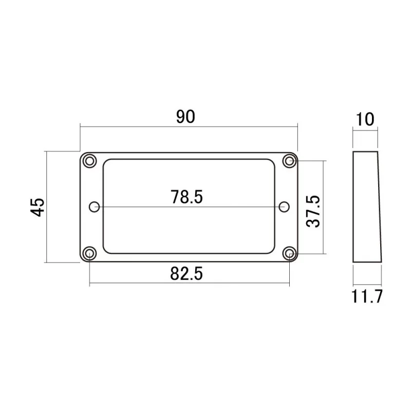 Mounting Ring Angulado para puente Crema