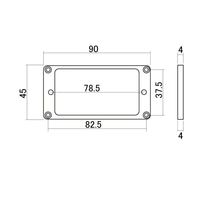 Mounting Ring plano para mastil Crema
