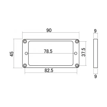 Mounting Ring plano para puente Crema