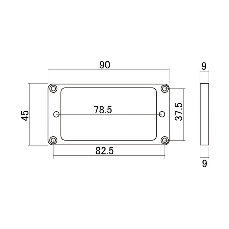 Mounting Ring plano para puente Crema