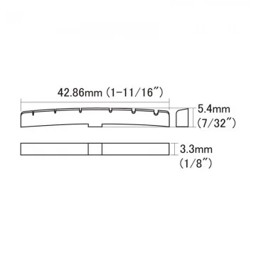 Bone Nut / Cejuela para guitarras Fender 7-1/4"