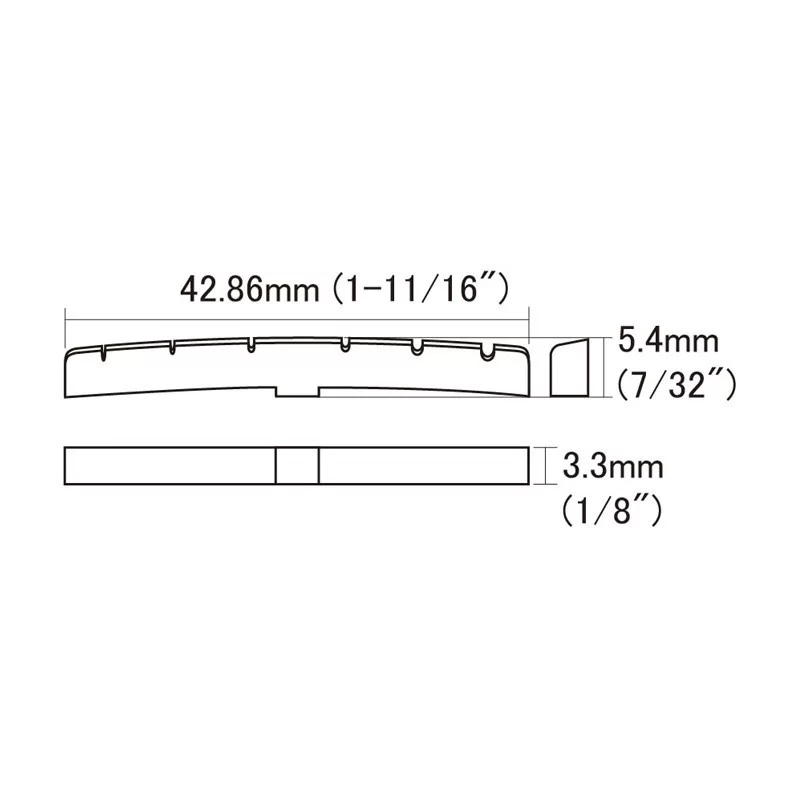 Bone Nut / Cejuela para guitarras Fender 7-1/4"