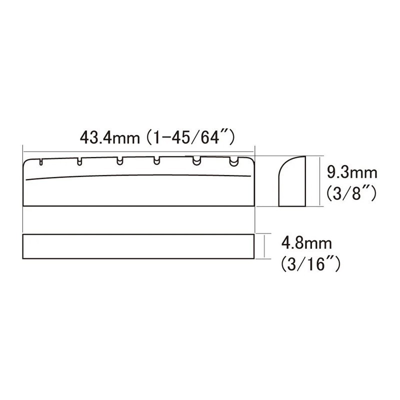 Bone Nut / Cejuela para guitarras Gibson