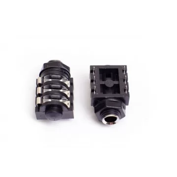 Jack Estéreo con Switch y Tuerca (placa)