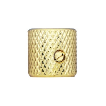 Perilla metálica dorada...