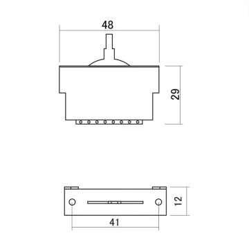 Selector 3 posiciones con cubierta plástica