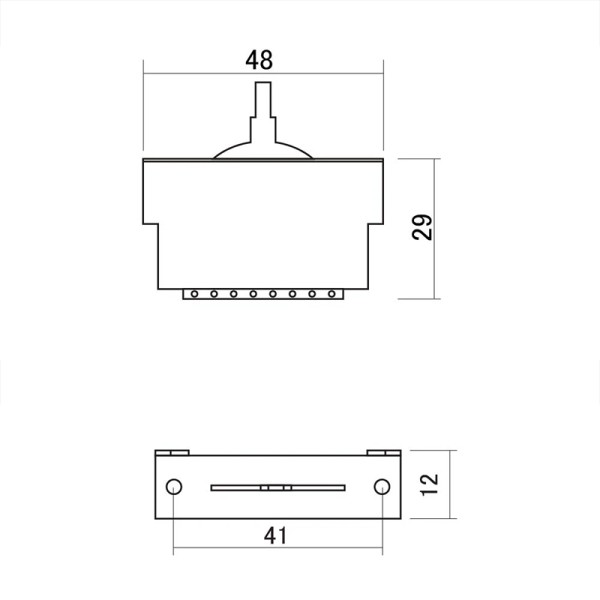 Selector 3 posiciones con cubierta plástica