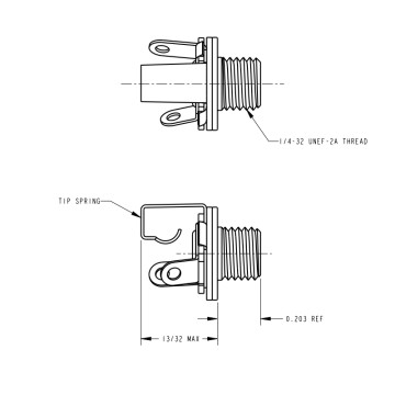 Jack Mono Mini 35PM1 1/8" (3.5mm) Switchcraft