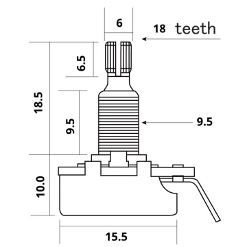 CTS Potenciómetro A250k Mini