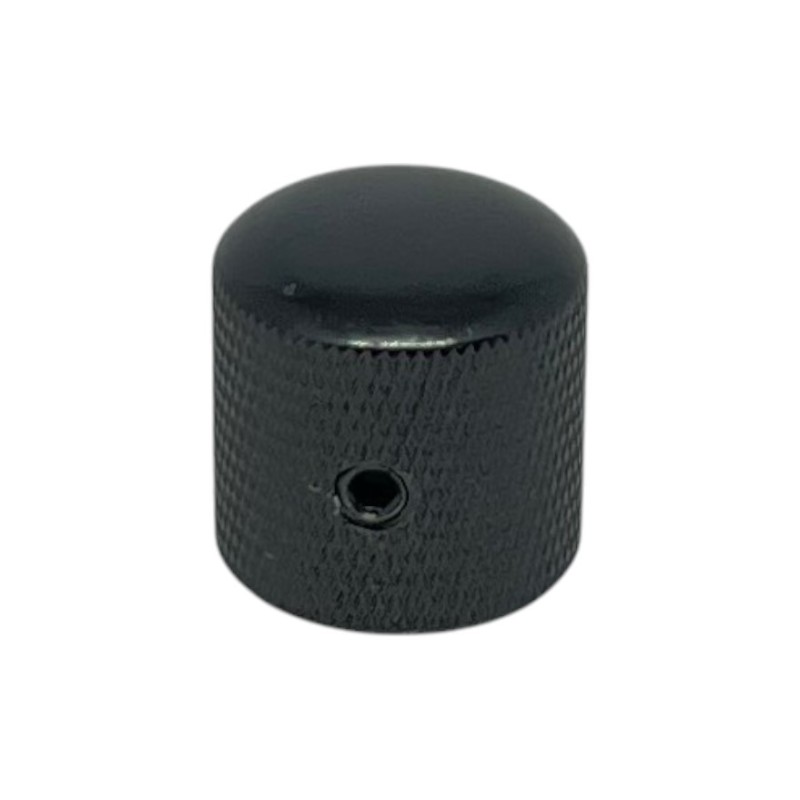 Perilla metálica ovalada negra 18mm (métrica)