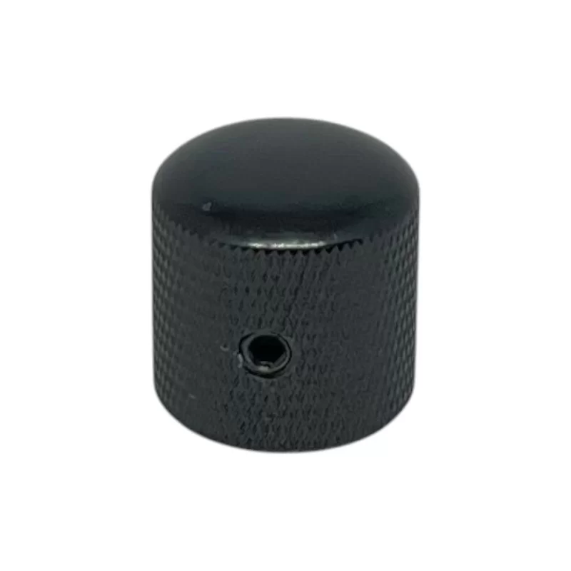 Perilla metálica ovalada negra 18mm (métrica)