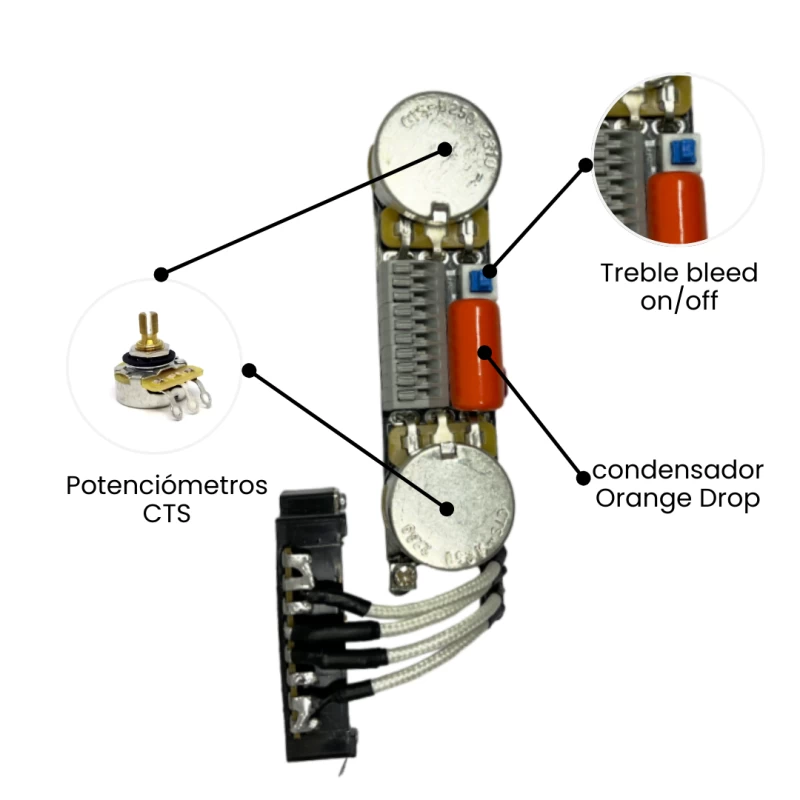 KableCero Cableado Telecaster con Mods