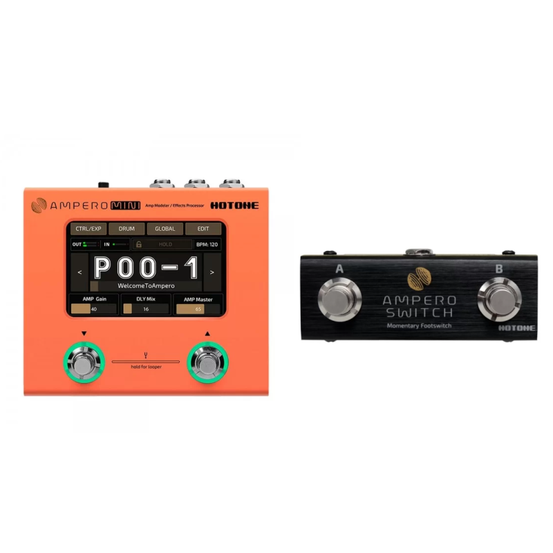 Hotone Ampero Mini MP-50 Orange + Ampero Switch