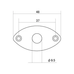 Gotoh Jack Plate Ovalado