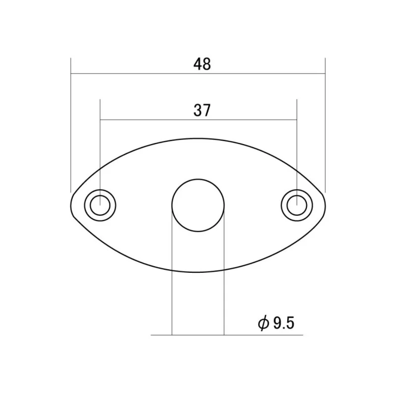 Gotoh Jack Plate Ovalado