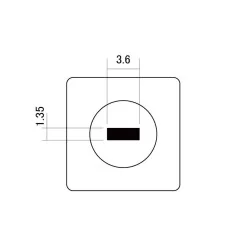 Perilla para selector Telecaster Negro