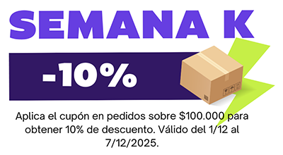 Semana K - 10% de descuento en pedidos sobre 100.000. desde el 1 de diciembre al 7 de diciembre 2025