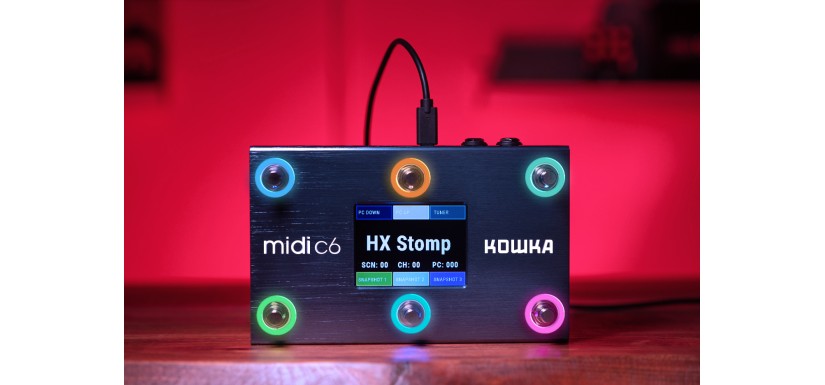 Nuevo MIDI C6 de Kowka: tu pedal controlador versátil